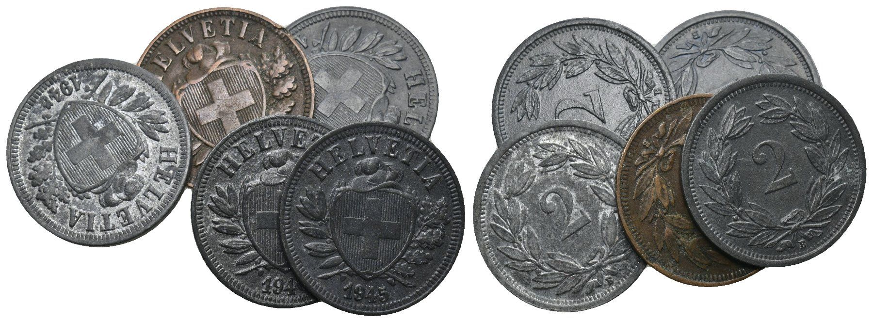 Tutti le monete: Schweiz 2 Rappen Lot – Usato da Bern venduto da numismatictops