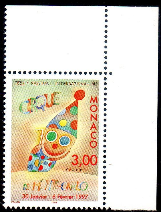 Alle Briefmarken: ** POSTFRISCH ** MONACO INT. ZIRKUSFESTIVAL 1996 - 1A60 – Neu (gemäss Beschreibung) aus Losone von EM2019