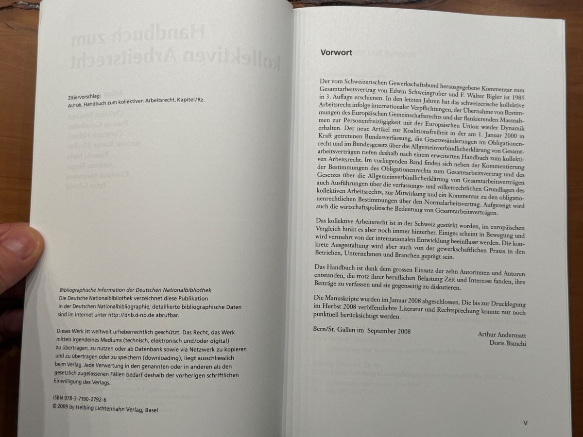 Libri: Handbuch zum kollektiven Arbeitsrecht – Usato da Volketswil venduto da doughboy 3