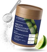 Kreatin Magnesium Pulver Zitrone vegan 120 g