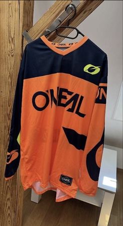 Motocross Hose und Trikot ONEAL Orange Grösse M guter Zustan