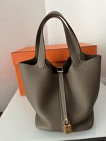 Hermes Picotin 22 Taurillon Clemence Etoupe
