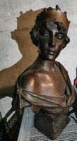 Bronze Büste von Emmanuel Villanis 1858 -1914, ca. 70cm