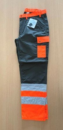 Arbeitshose Ranger 3M-Plus moosgrün-orange