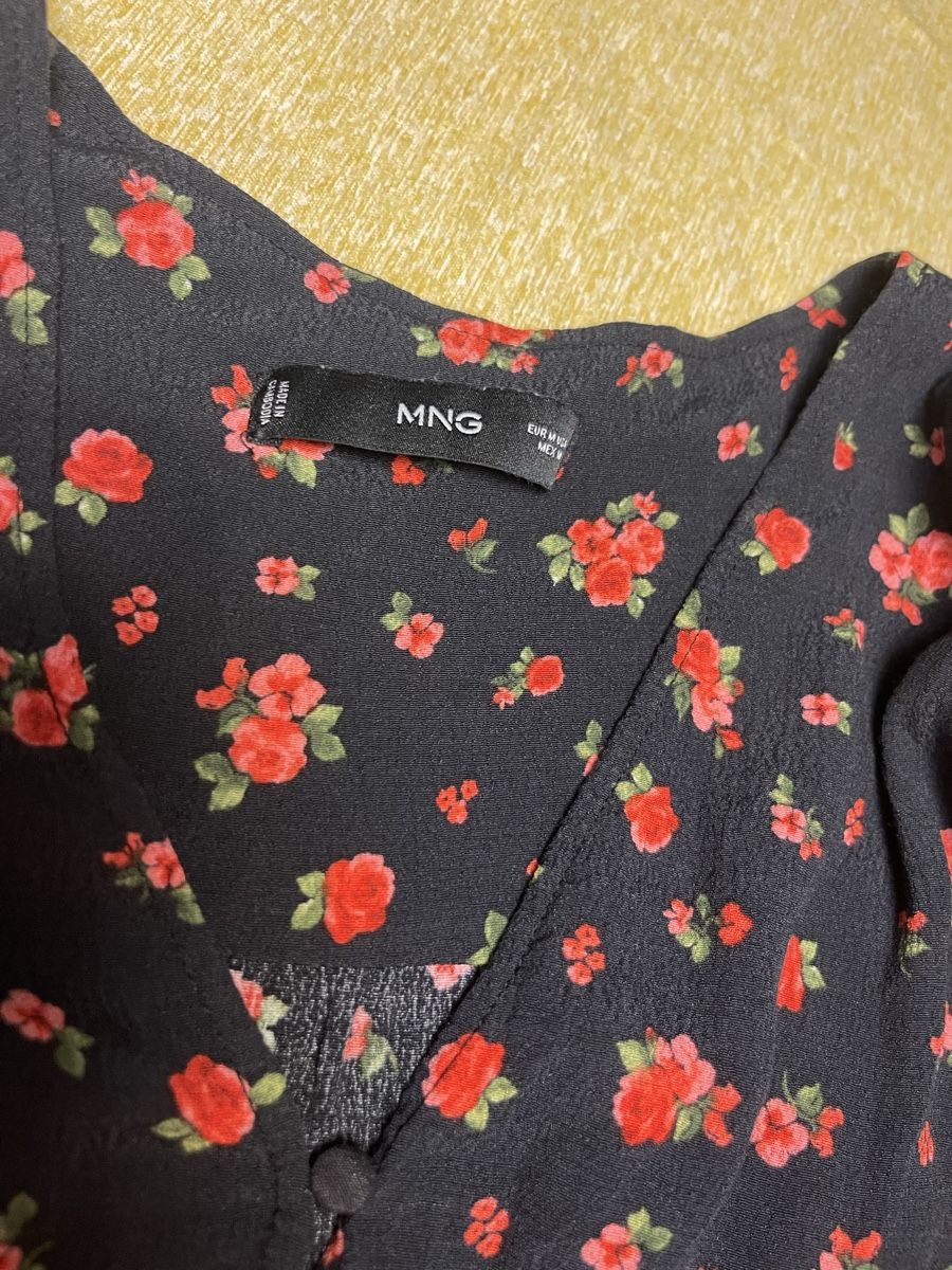 Mango Top: Mango Top corto -viscosa floreale con frange – Nuovo (secondo la descrizione) da Gordevio venduto da LanaZimm 9