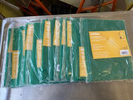 %10Pack a 25 neue Sichthüllen, DIN A4, genarbt, grün