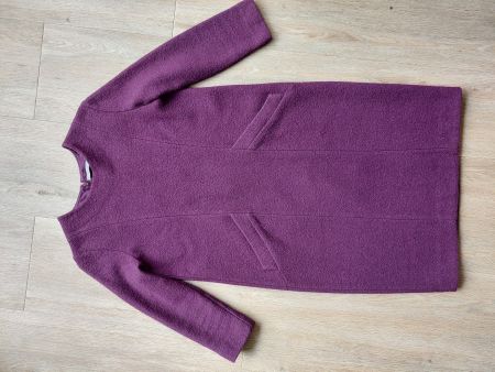 Top! Cos Kleid 100% Wolle lila 34 XS