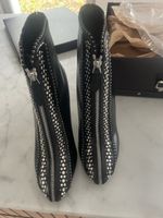 Alaia Leder Stiefel mit Nieten, Grösse 39, neuwertig!