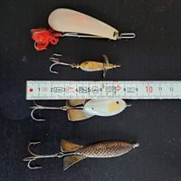 alte Fischköder z.T. Lemax Sammlerstücke