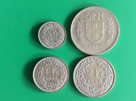 5 + 2 + 1 + 0,50 cts   1968  Jolies