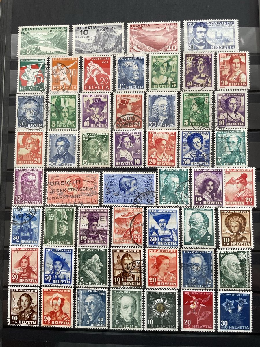 Tous les timbres: Schweiz PJ -1956 3s – D'occasion à Cham par Diablo1232 1