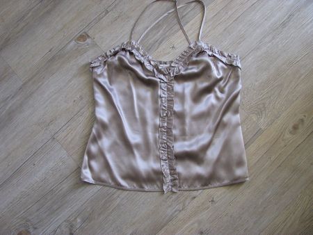 BLUMARINE, Top, Seidetop, Caraco en Soie , Gr 38
