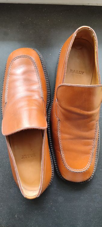 Chaussures Bally Homme Mocassin Penny Noir - Taille US 8.5 / EUR 42 - Neuf Sans Boîte