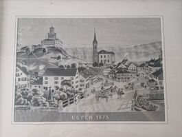 Gesticktes Bild von Uster 1875