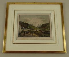 EINSIEDELN, STAHLSTICH UM 1865