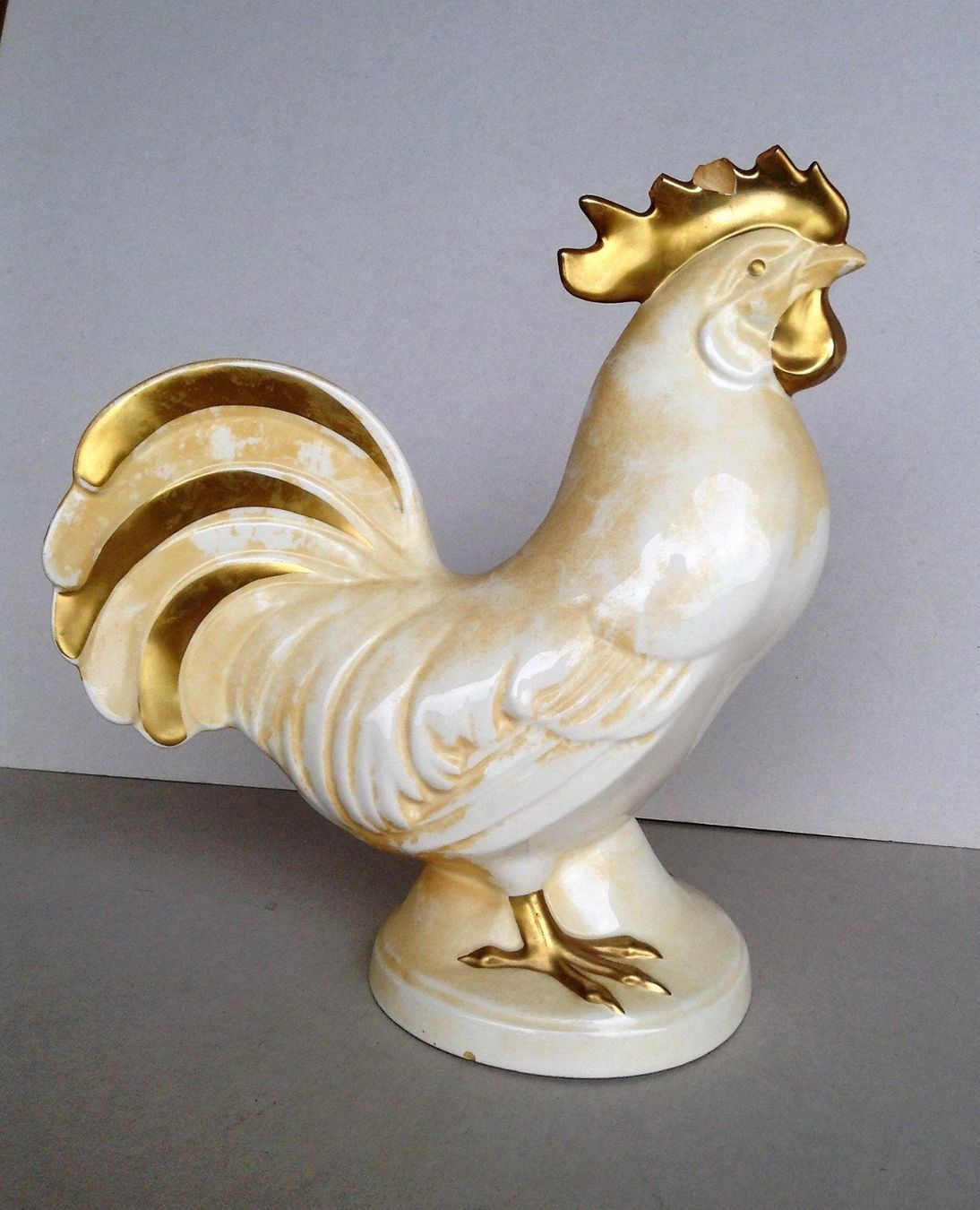 Figuren: Goebelfigur Hahn, Porzellanfigur – Defekt aus Alpnach Dorf von MZ001 2
