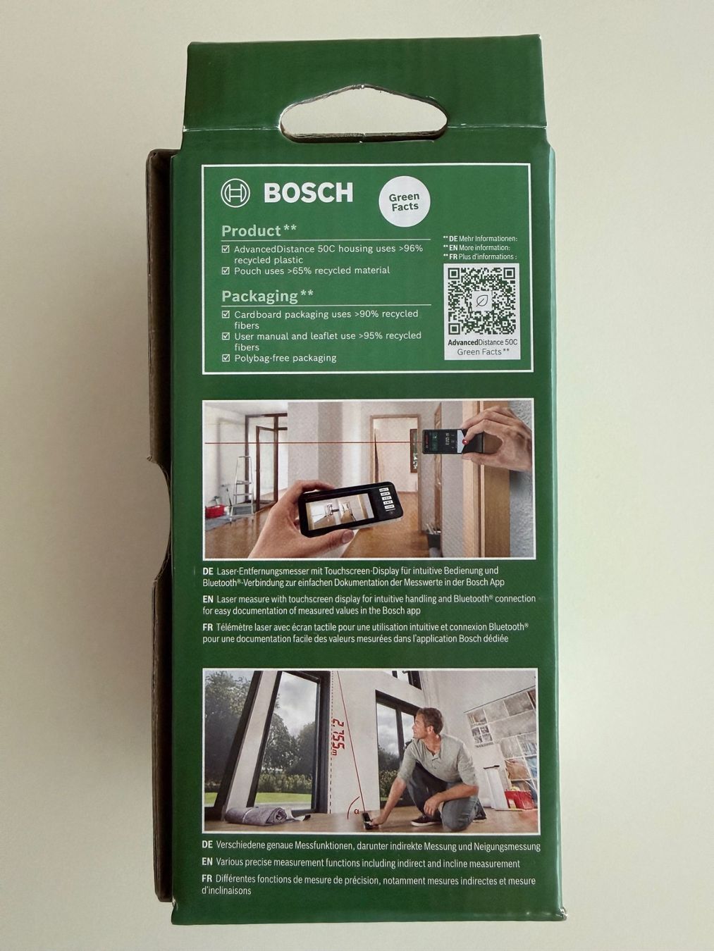 Bosch Misurare: Bosch Télémètre Laser AdvancedDistance 50C – Nuovo e nell'imballaggio originale da St-Gingolph venduto da GoldenKeys 1