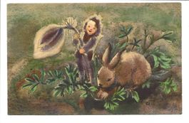Künsterlin: Mili Weber - No 150 - Wichtelkind mit Hase