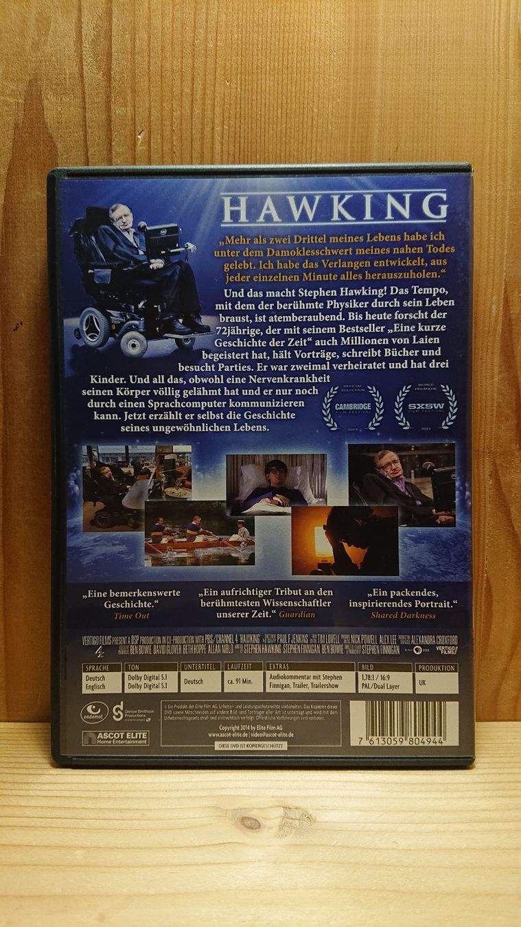Alle DVDs: HAWKING DVD – Gebraucht aus Wilderswil von Exebub 1