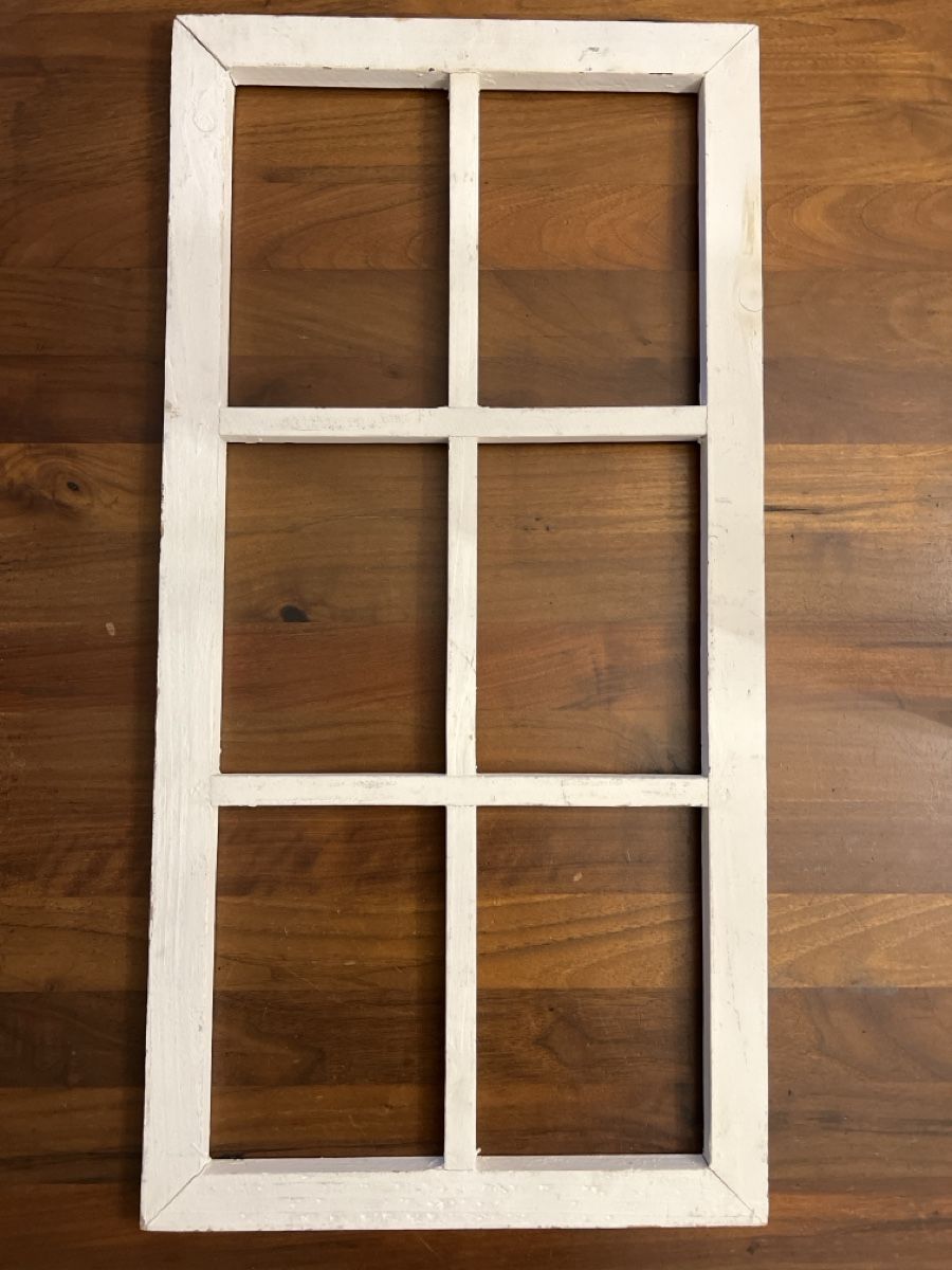 Tutte le decorazioni: Altes Fensterrahmen-Element, weiss, Shabby Chic, Deko – Usato da Altdorf UR venduto da JanAil