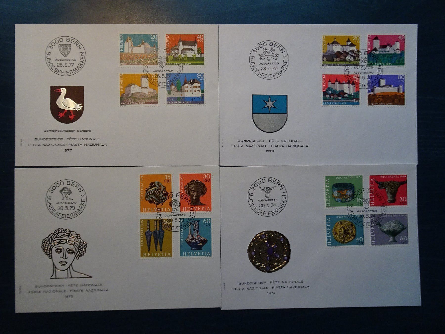 Tous les timbres: PP 1974-77 – Neuf (Voir description) à Aadorf par Chnorli-Furz