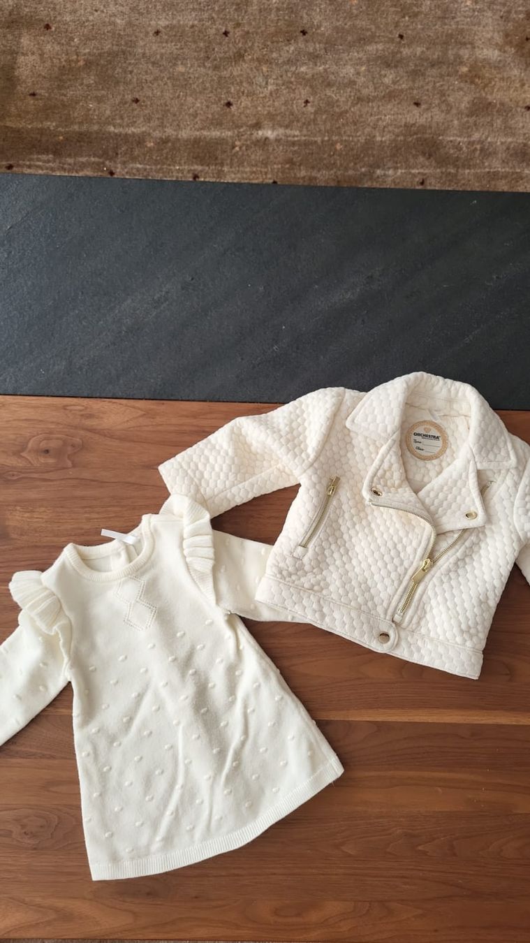Lotti & Set di vestiti: Ensemble bébé fille Orchestra - Robe et veste - 3mois – Nuovo e nell'imballaggio originale da Vevey venduto da Manatee29