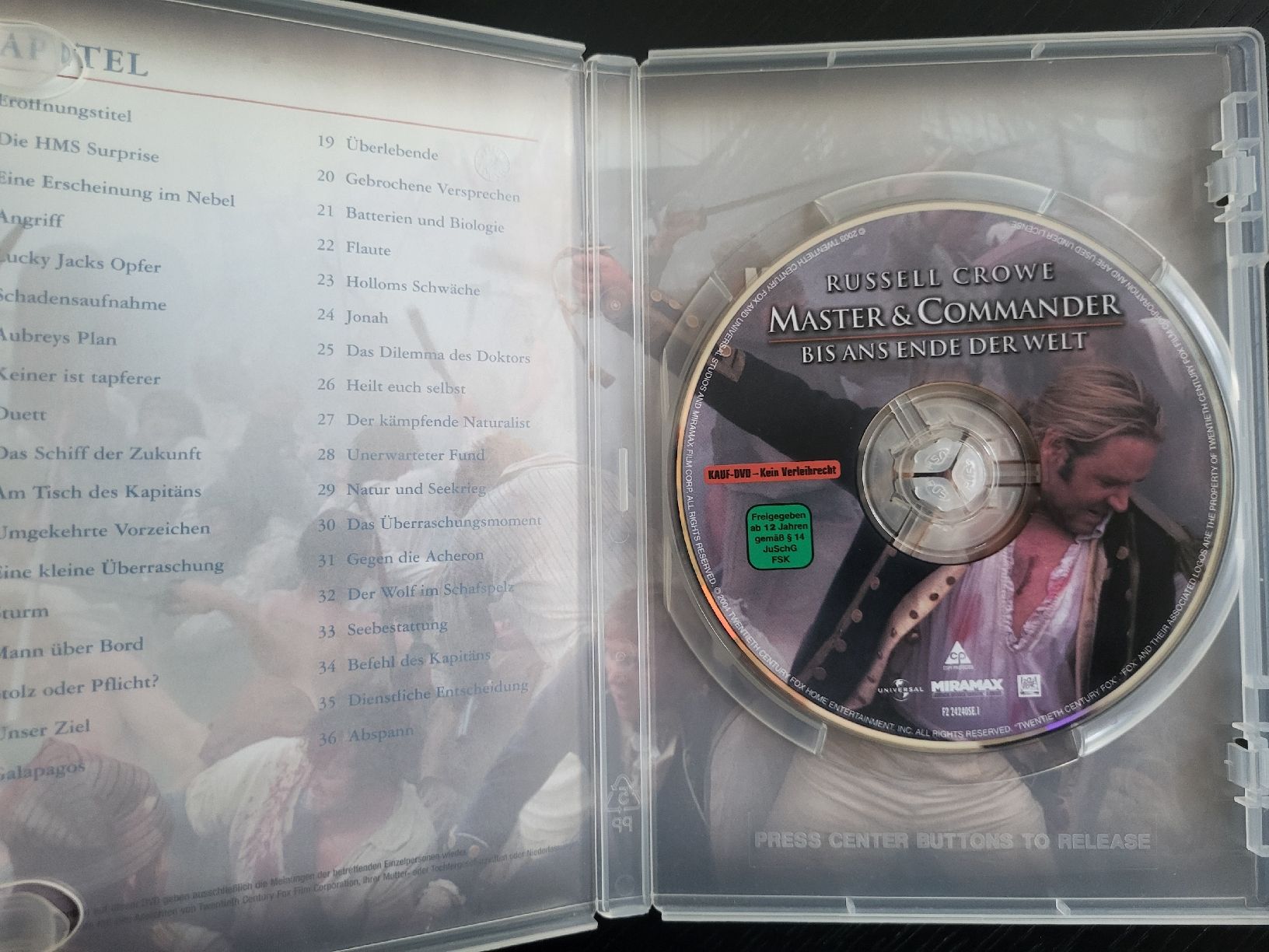 Tutti i DVDs: Master and Commander Bis ans Ende der Welt – Nuovo (secondo la descrizione) da Lausen venduto da EisAmStiel 2