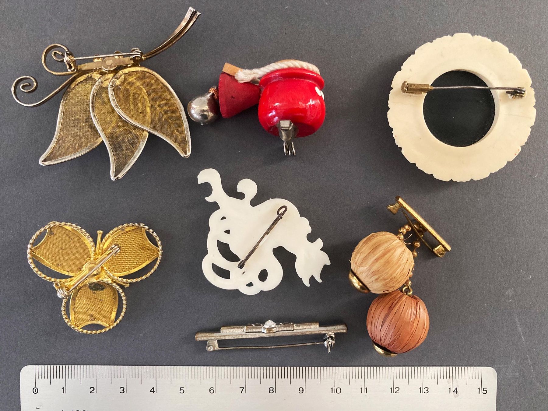 Spille & Fermagli: Vintage Modeschmuck Anstecknadel Brosche Set Mix 6x – Usato da Wetzikon ZH venduto da cyan74 1