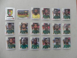 Panini Fussball WM Brasil 2014 Cameroun 18 Stück 89 - 107