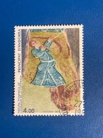 Andorra 1983 Religiöse Kunst Bogenschütze Fresko gestempelt