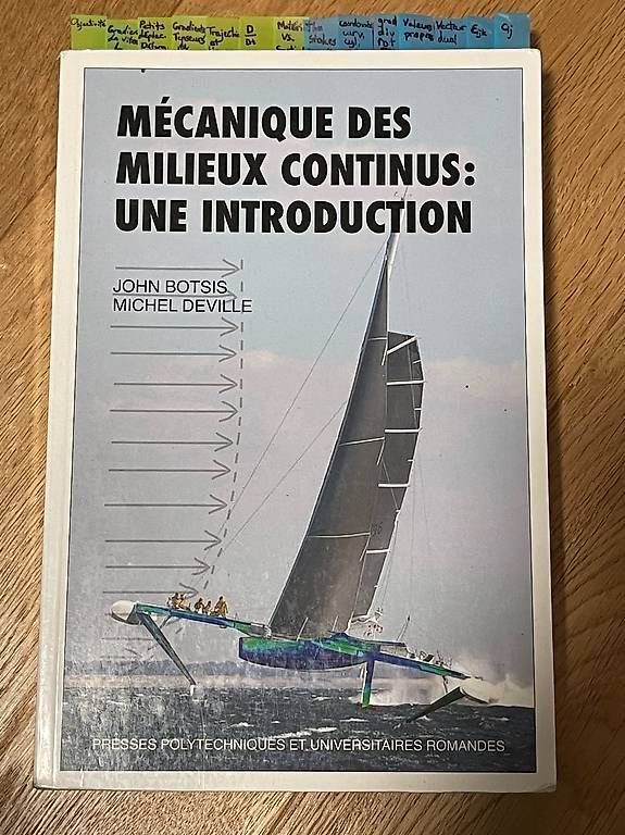 Libri: Mécanique des Milieux Continus: Une Introduction – Usato da Murten venduto da dhade