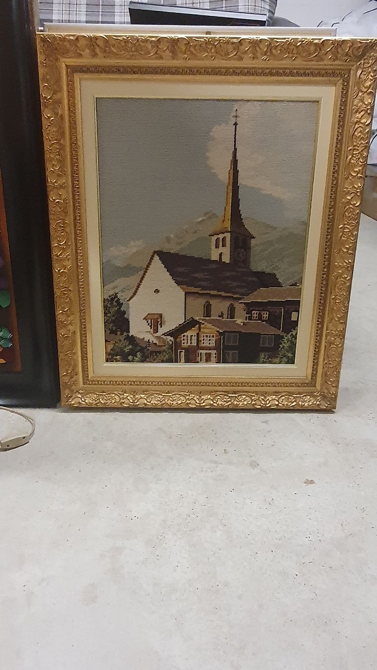 Poster & Bilder: Bild mit Kirche und Berglandschaft  – Gebraucht aus Kölliken von Jonalu
