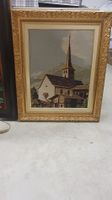 Bild mit Kirche und Berglandschaft 