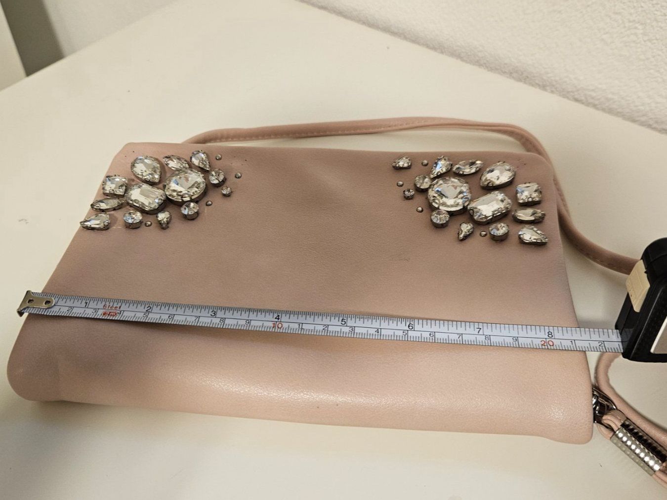 Borse da donna: Handtasche Clutch rosa Kristalle – Usato da Schaan venduto da car_wrv2 4