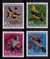 1969_J228-31_Pro Juventute EINHEIMISCHE VÖGEL_Mauerläufer **