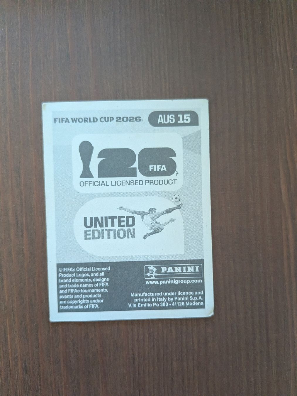 Panini Carte collezionabili: Panini AUS 15 – Usato da Eschenbach SG venduto da SanFranciscoCalifornia 1