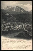 Davos, Totalansicht mit Gebirgspanorama 