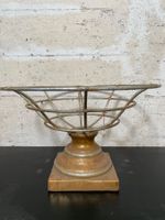 Dekorativer Gold Metall Pokal Korb Ø ca. 37cm  H ca. 23cm