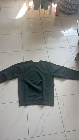Felpa unisex verde praticamente nuova