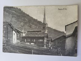 Postkarte Saas-Fee Ansicht gute Erhaltung R21