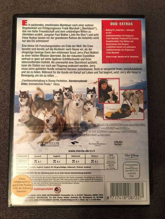 Tutti i DVDs: Antarctica - Gefangen im Eis – Usato da Zollikofen venduto da jde_72zf 1
