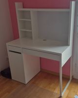 Schreibtisch mit Regal weiss gebraucht in gutem Zustand