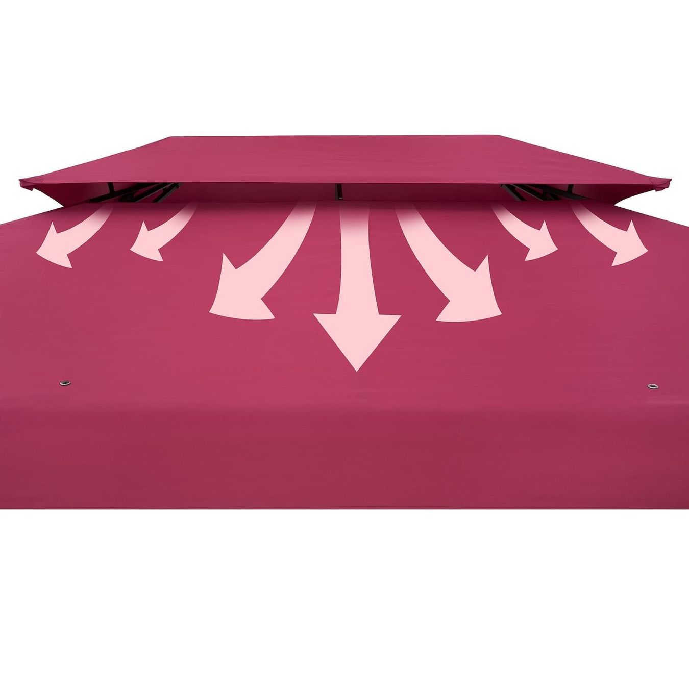 Tende & Padiglioni: XXL Pavillon 3x4m Bordeaux – Nuovo e nell'imballaggio originale da Winterthur venduto da aredo 2