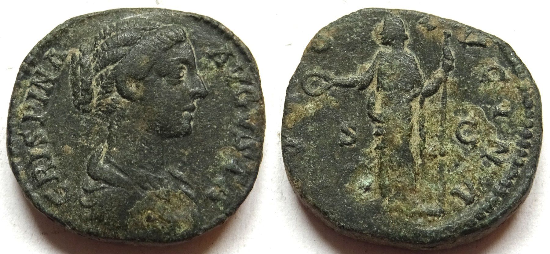 Tutti le monete: FAUSTINA II bronze As – Usato da La Sarraz venduto da classicworldcoins