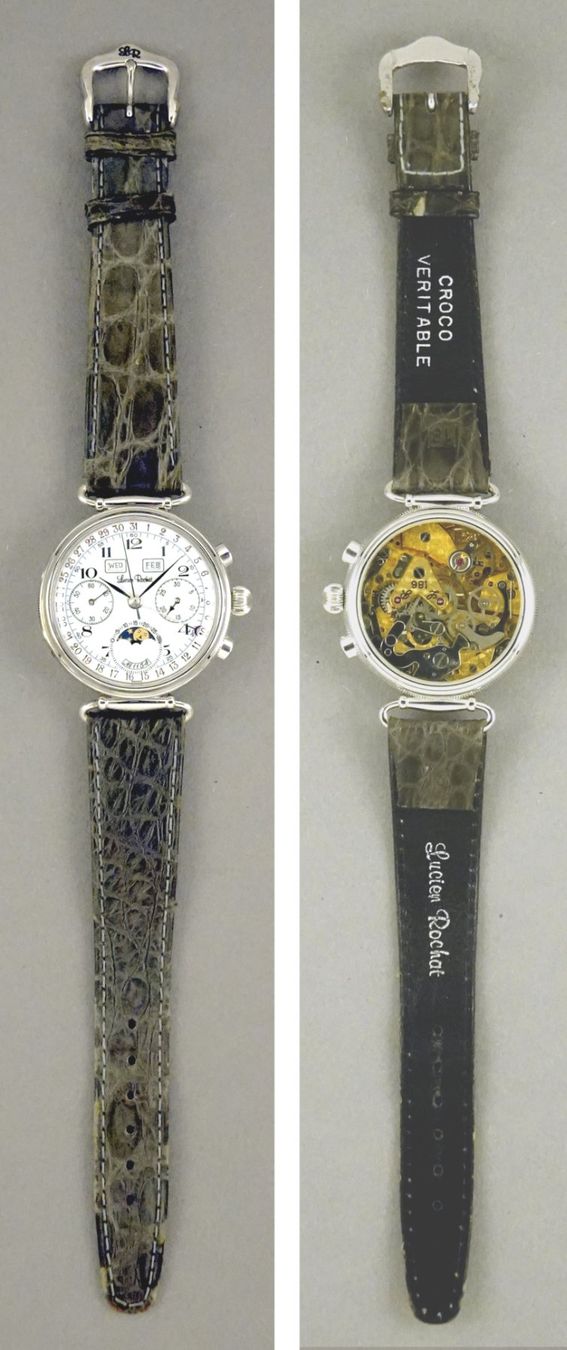 Orologi: Lucien Rochat Chronograph Valjoux 7733 Silber - full set – Usato da Meilen venduto da Anonymous3 3