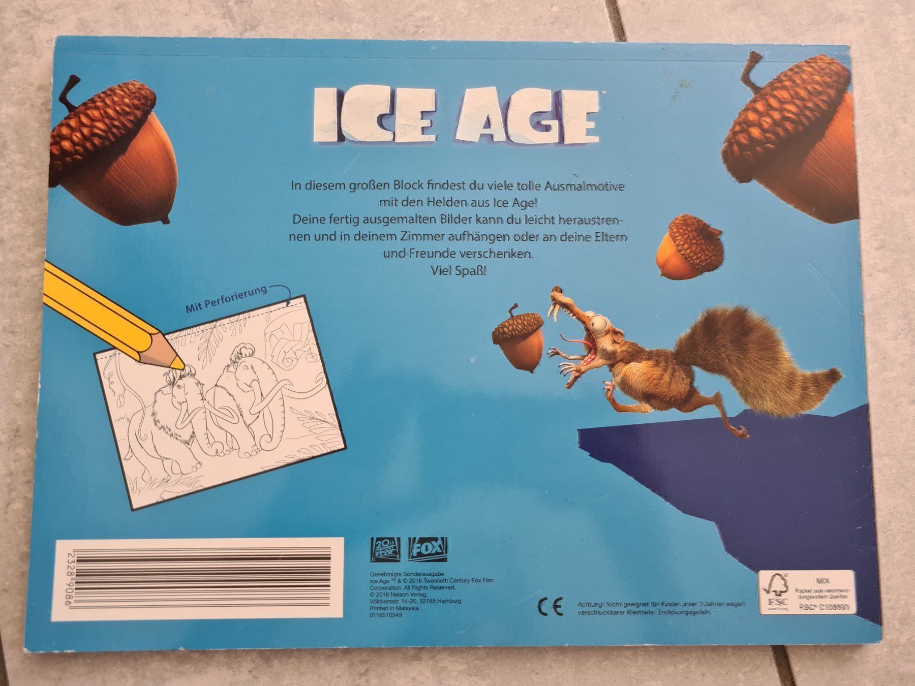 Poster & Bilder: ICE AGE Ausmalposter A4 – Gebraucht aus Killwangen von KIANA08 1