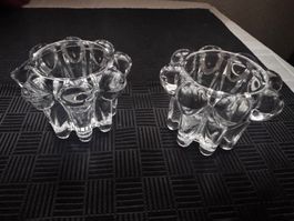 2 Glas Kerzenständer Kerzenhalter