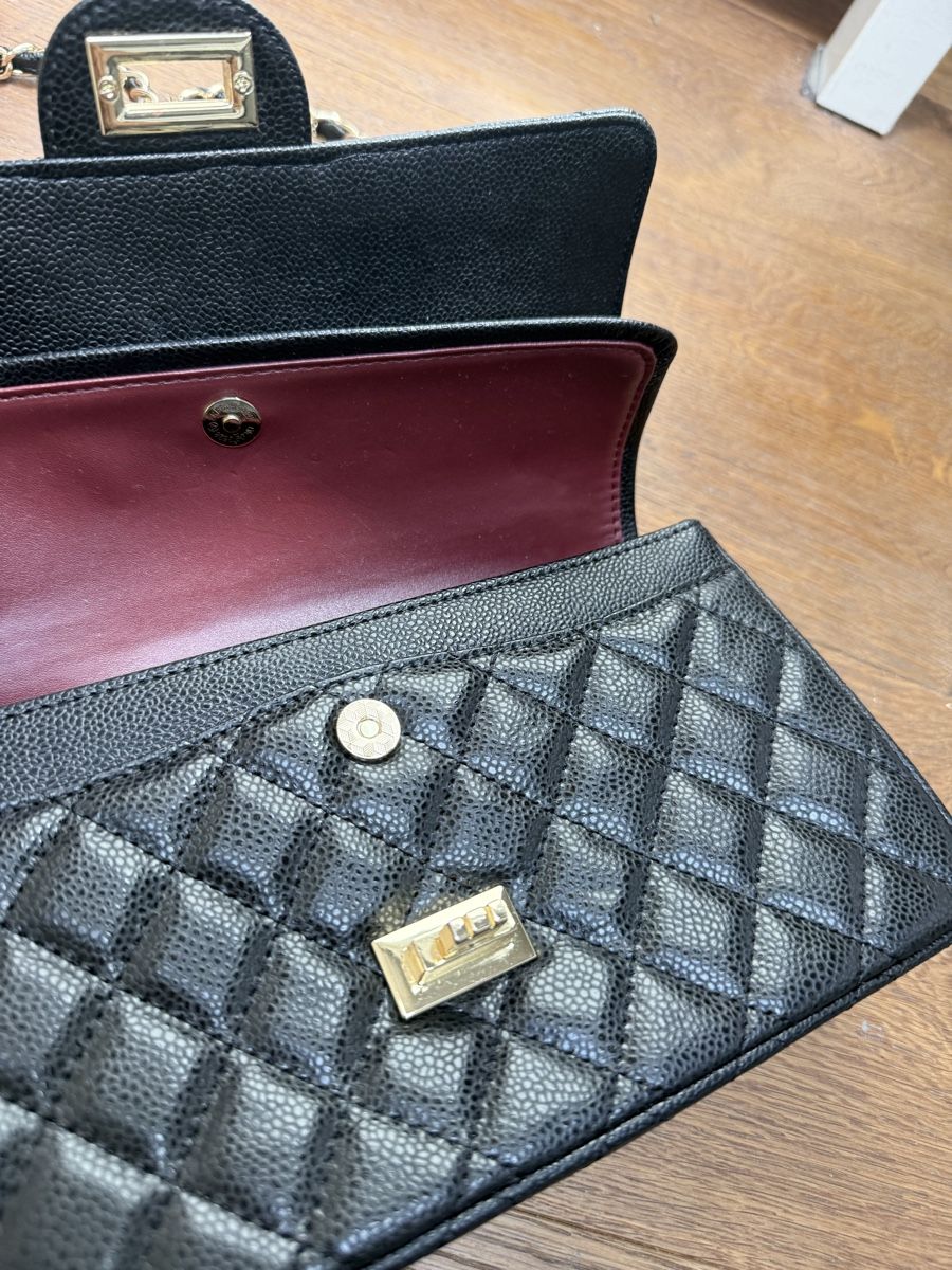 Borse da donna: Tasche Schwarz Leder gesteppt NEU – Nuovo (secondo la descrizione) da Hittnau venduto da Sugar-Apple 4