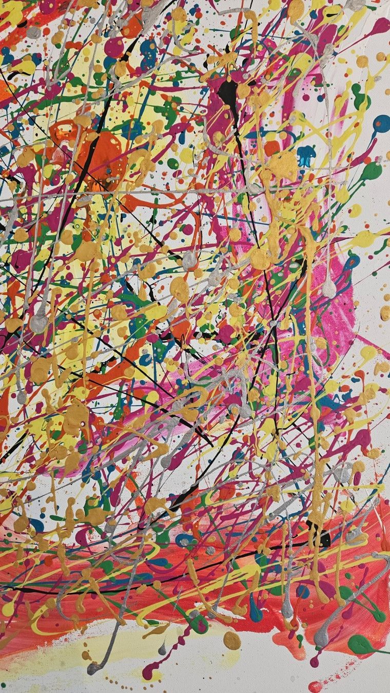Gemälde: Tableau abstrait multicolore, idéal pour décorer🎨 – Neu (gemäss Beschreibung) aus Le Locle von fab_c9hh 5