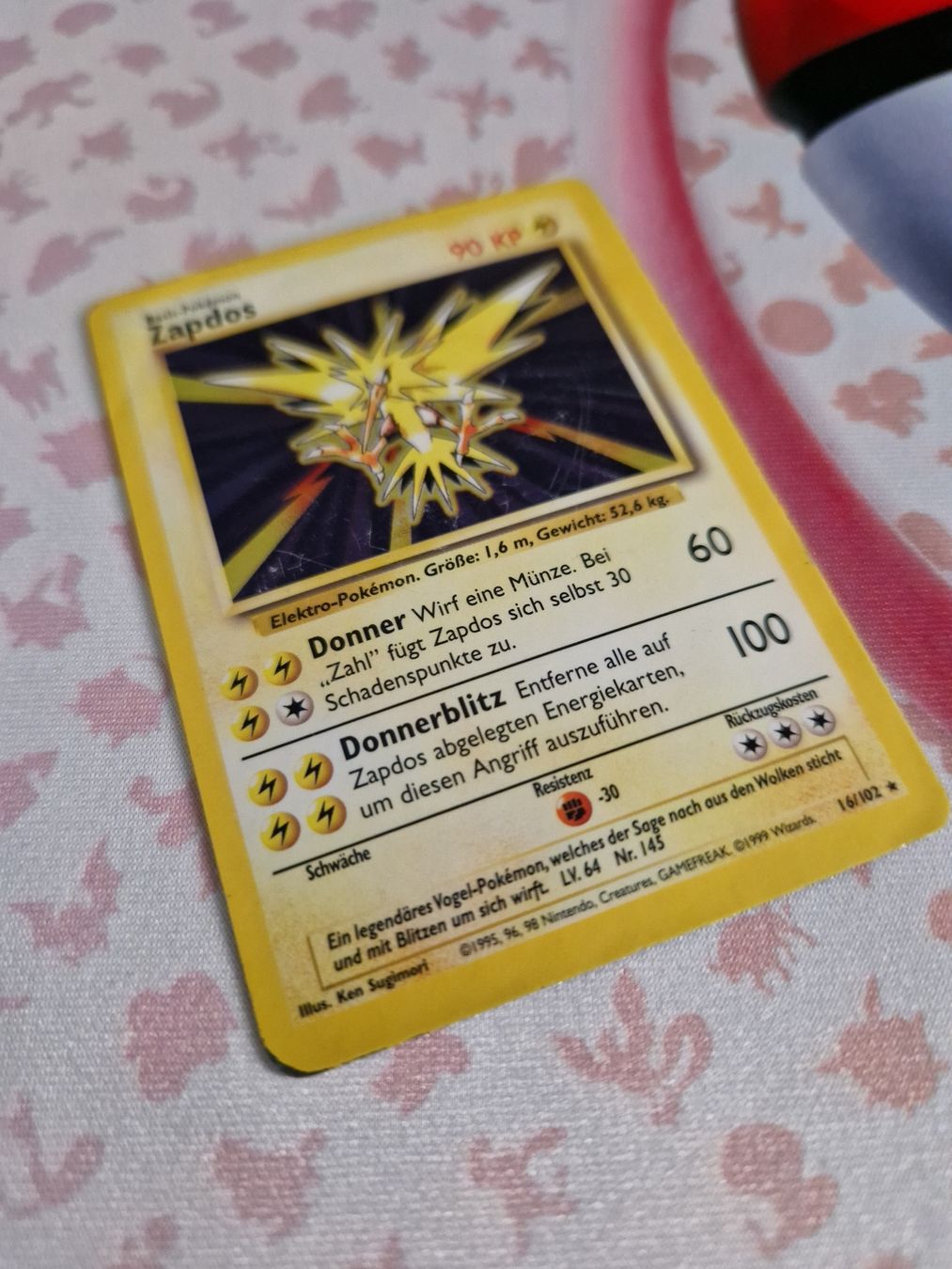 Pokémon Sammelbilder & Trading cards: Zapdos DE base set Holo – Gebraucht aus Wangen b. Olten von shlem 2
